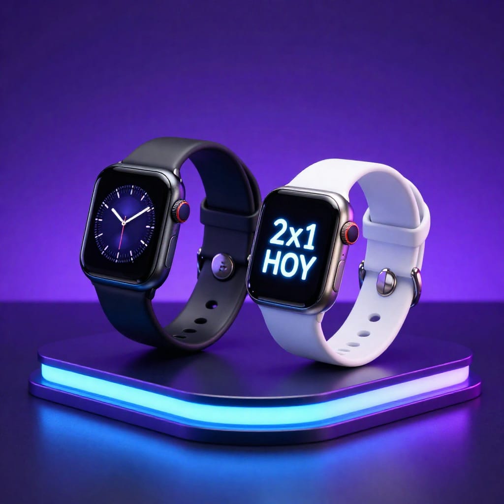 Reloj SmartWach T500 ( 2 x 1 negro + blanco )